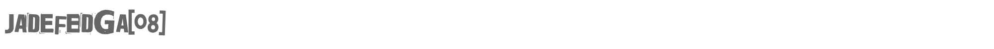 Jadefedga Jadefedga[08].ttf font preview